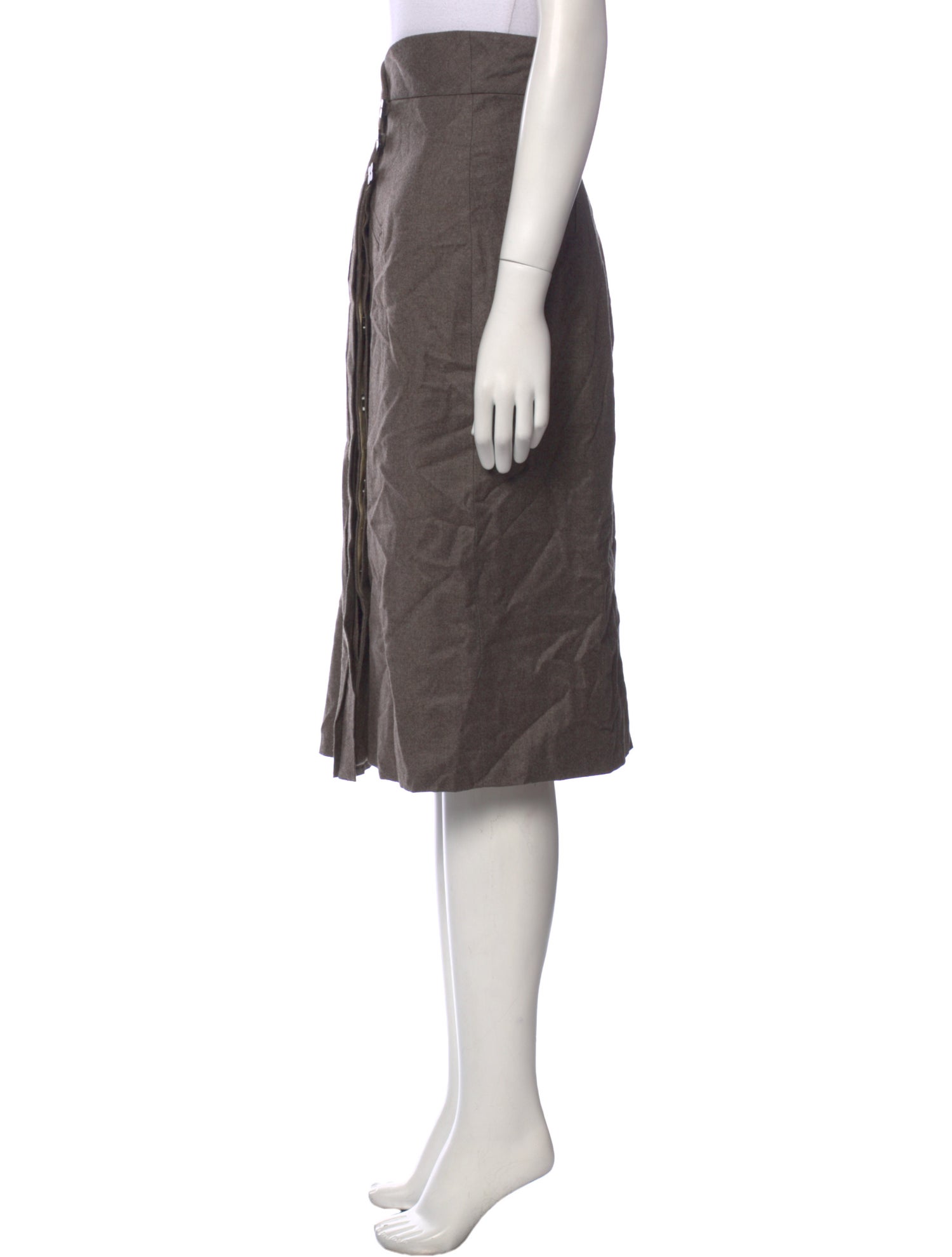 Zac Posen Wool Mini Skirt