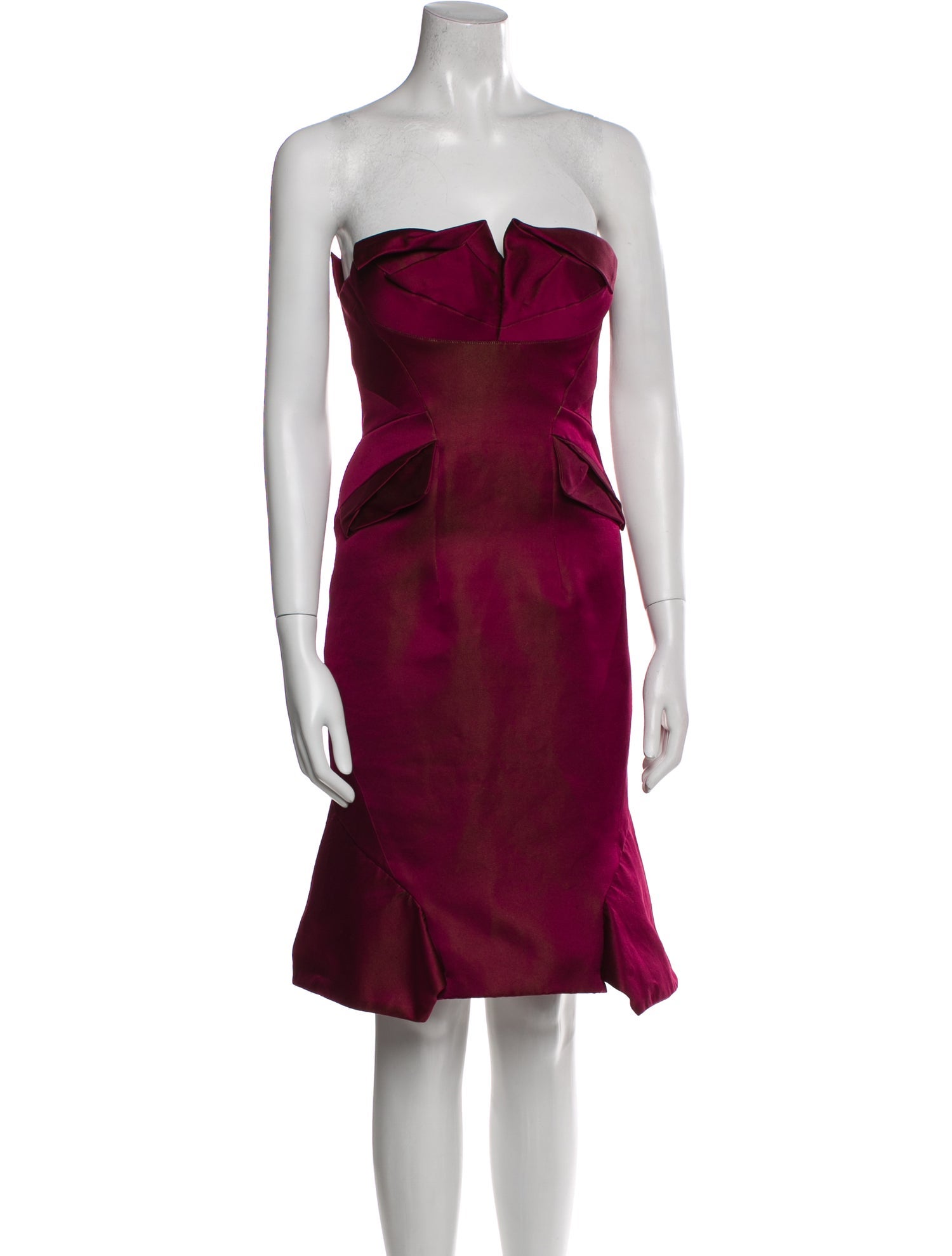 Zac Posen Strapless Mini Dress