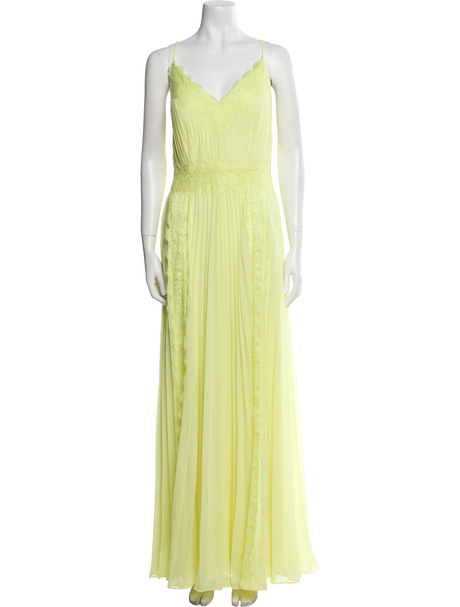 Zac Posen V-Neck Long Dress