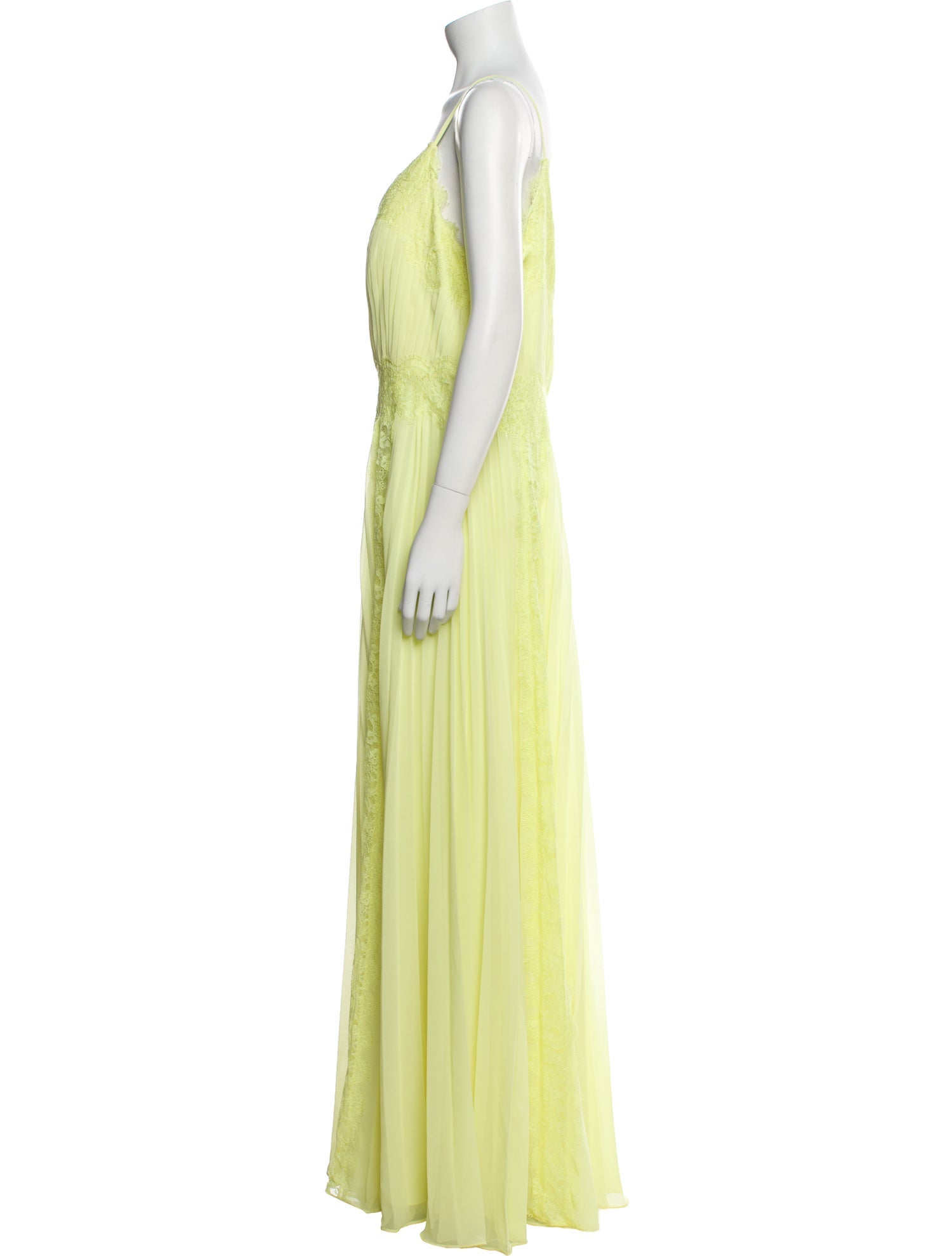 Zac Posen V-Neck Long Dress