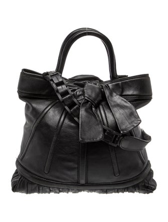 Zac Posen Leather Top Handle Bag