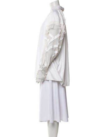 Zac Posen Silk Long Sleeve Tunic