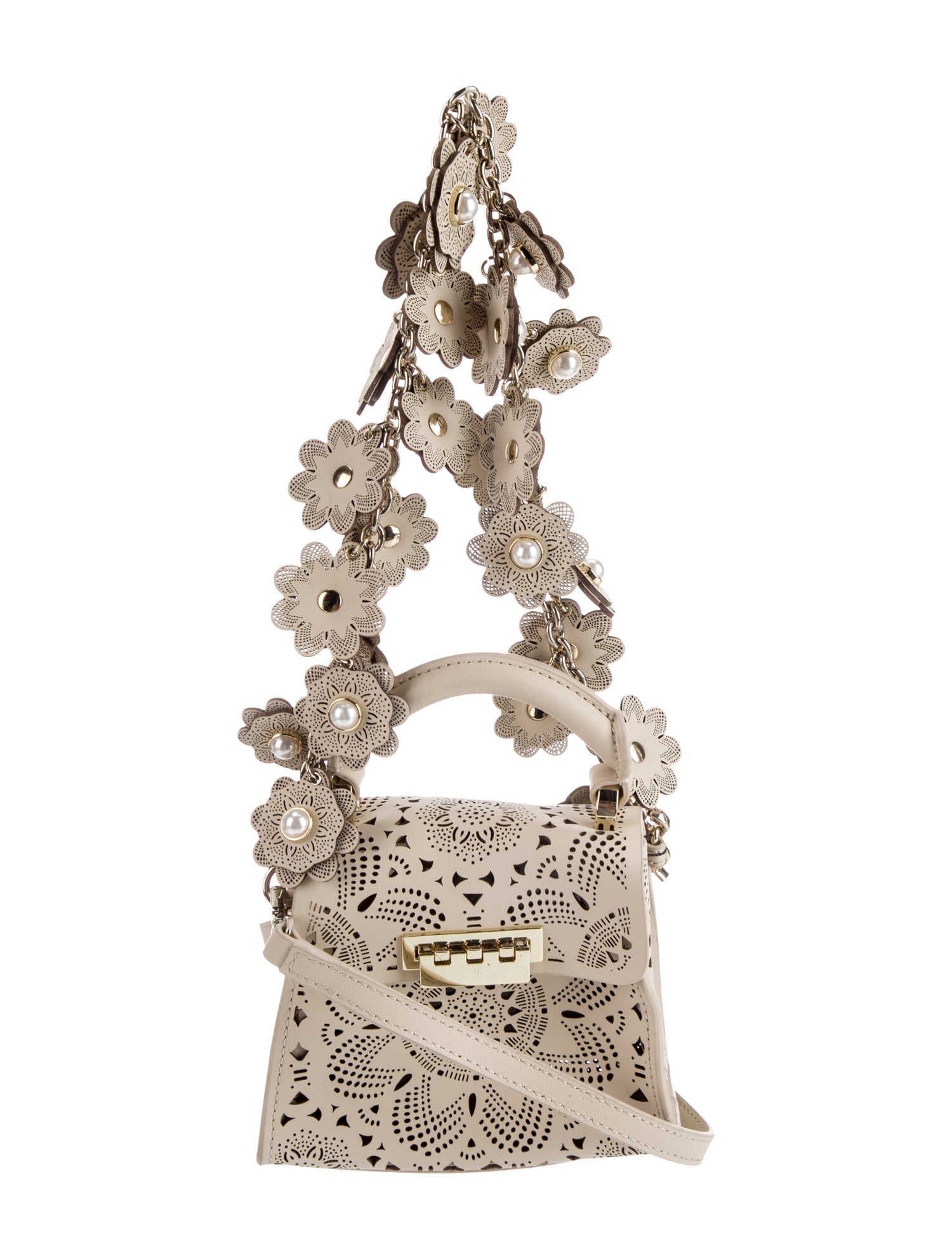 ZAC Zac Posen Leather Top Handle Bag