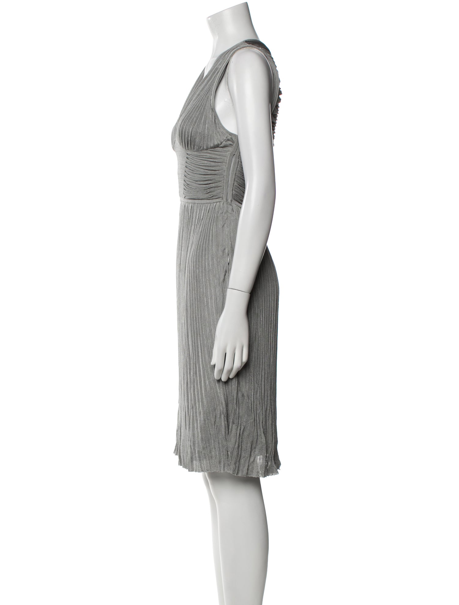Zac Posen V-Neck Knee-Length Dress
