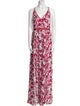 Zac Posen Printed Long Dress