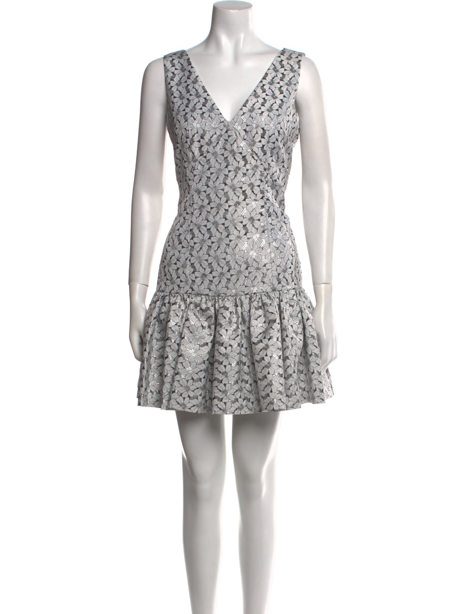 Zac Posen Floral Print Mini Dress