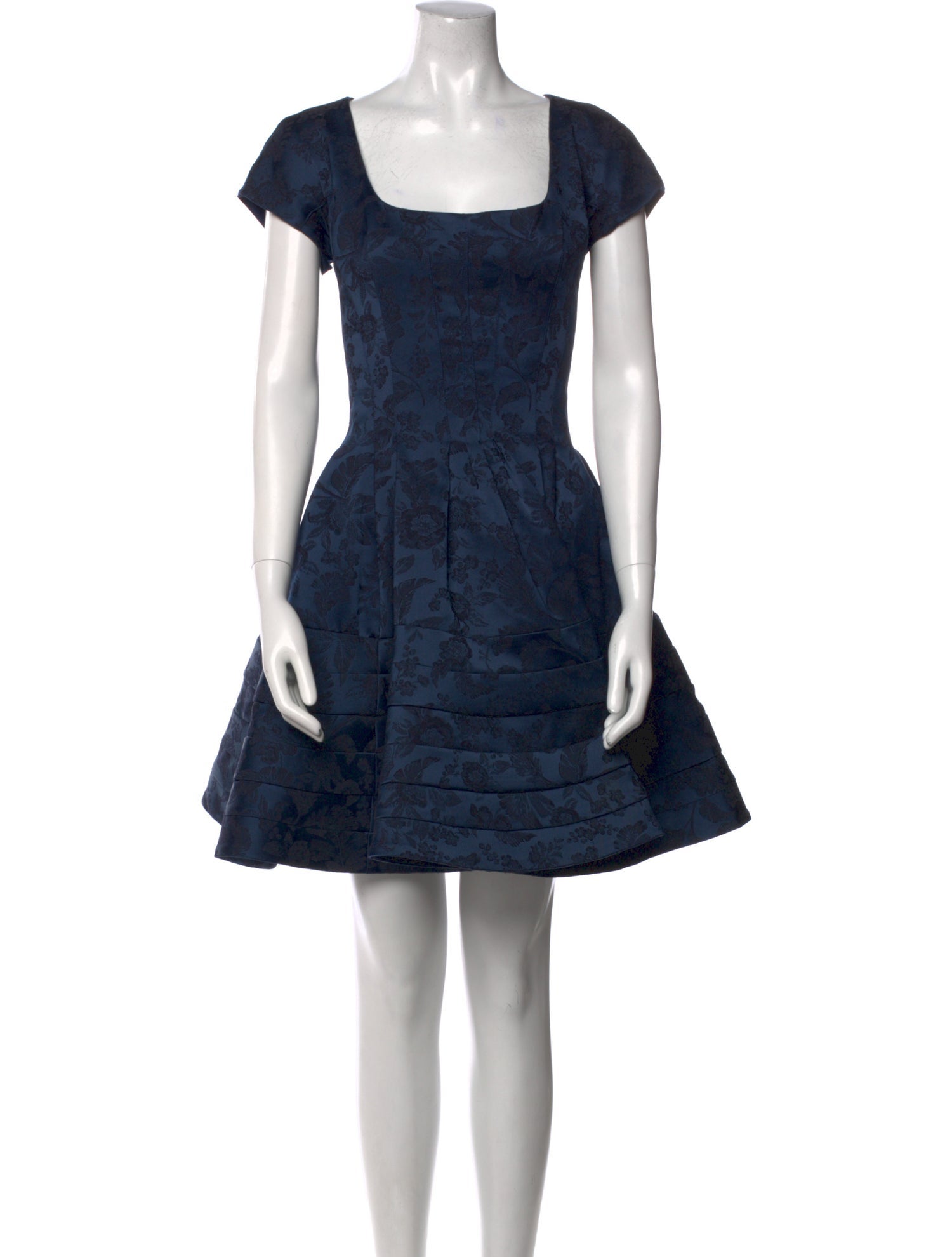 Zac Posen Square Neckline Mini Dress