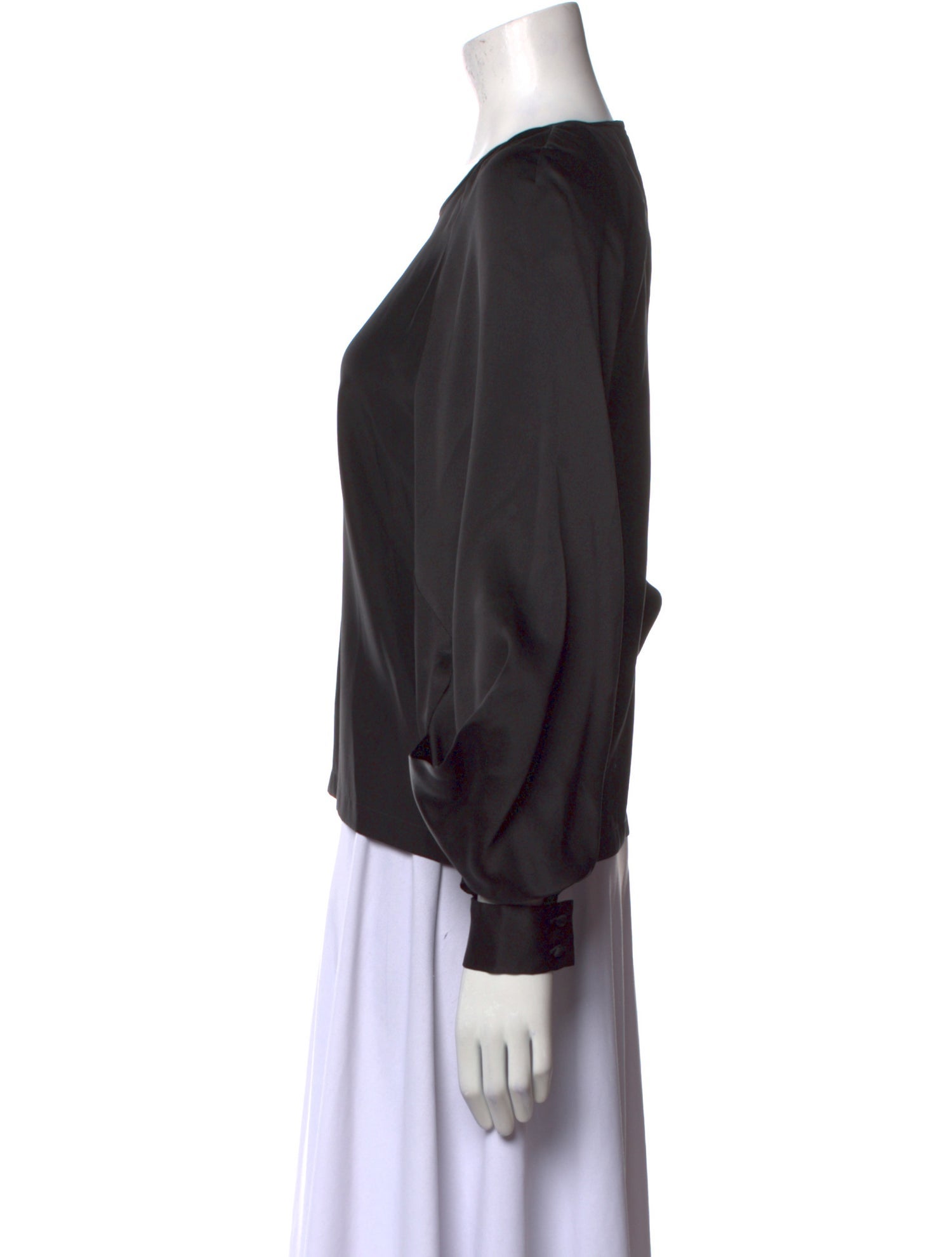 Zac Posen Silk Crew Neck Sweatshirt