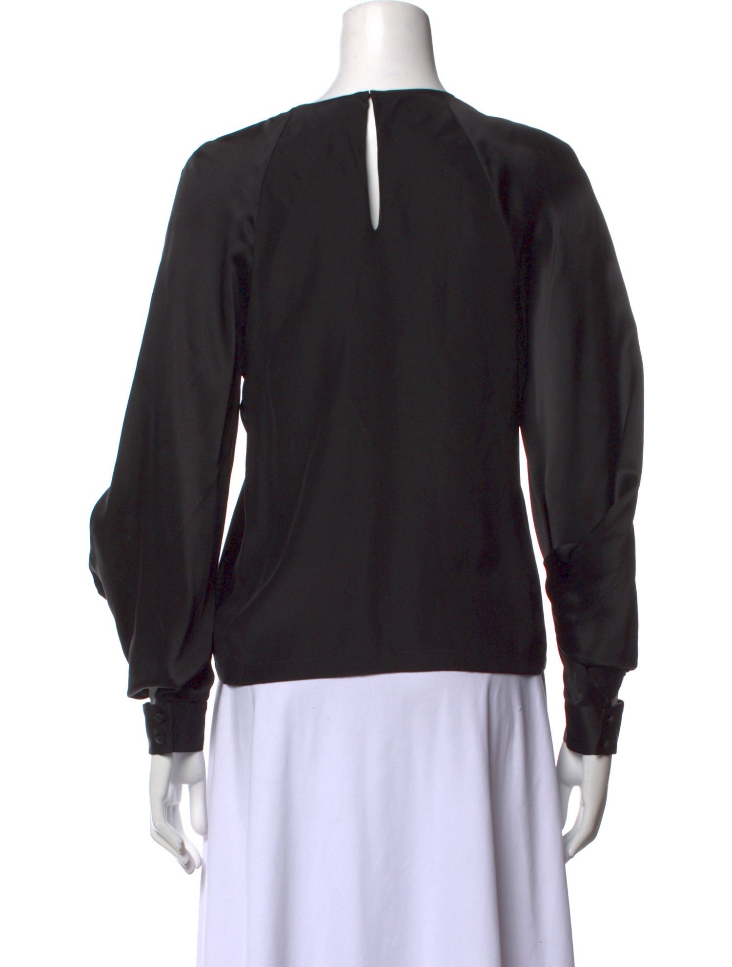 Zac Posen Silk Crew Neck Sweatshirt