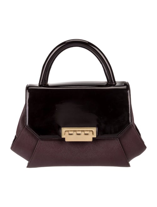 Zac Posen Saffiano Leather Top Handle Bag