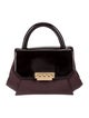 Zac Posen Saffiano Leather Top Handle Bag