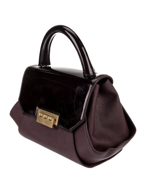 Zac Posen Saffiano Leather Top Handle Bag