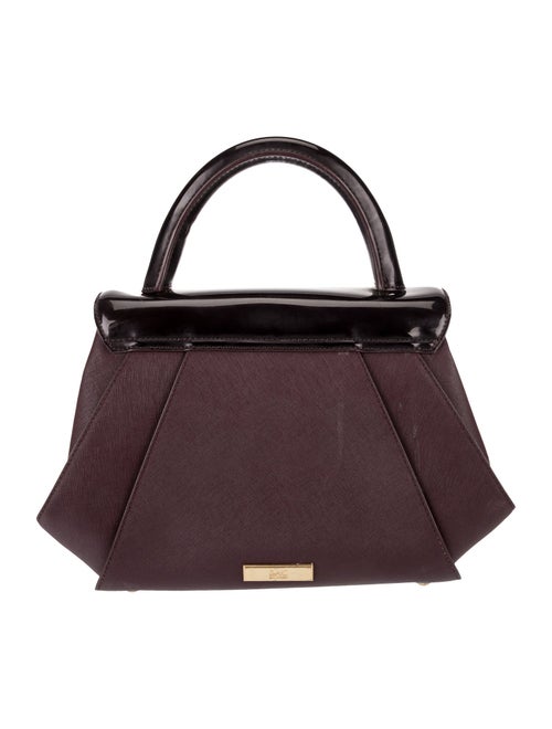 Zac Posen Saffiano Leather Top Handle Bag