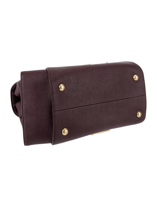 Zac Posen Saffiano Leather Top Handle Bag