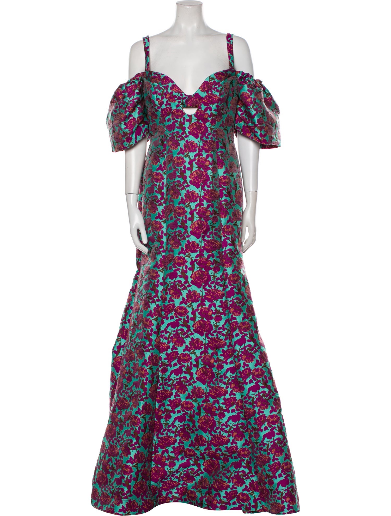 Zac Posen Floral Print Long Dress w/ Tags