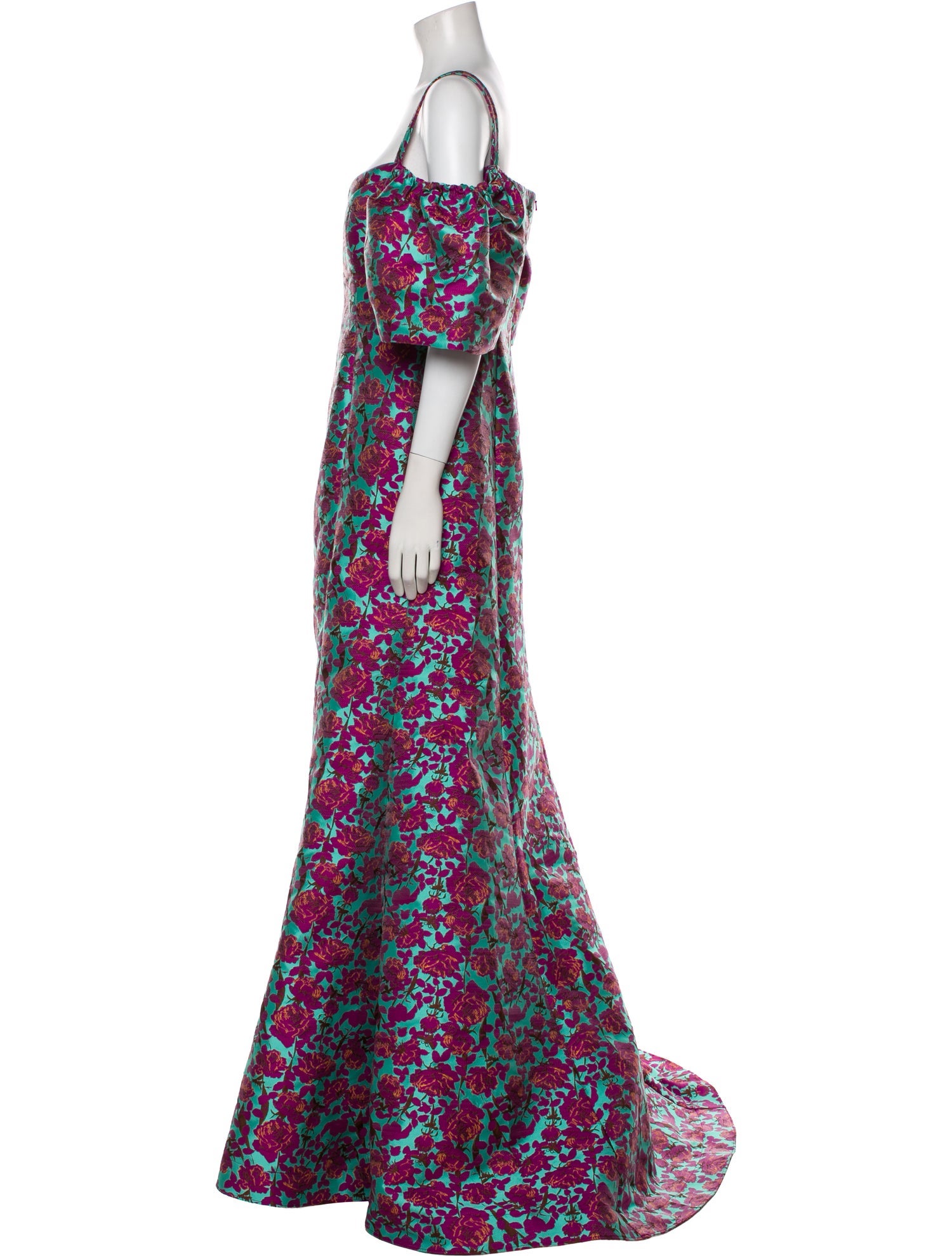 Zac Posen Floral Print Long Dress w/ Tags