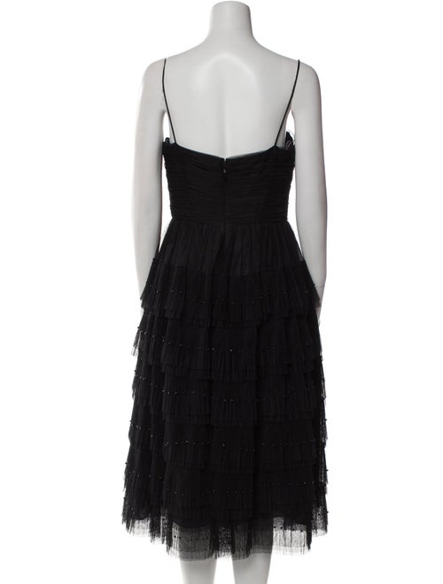 Zac Posen Square Neckline Midi Length Dress