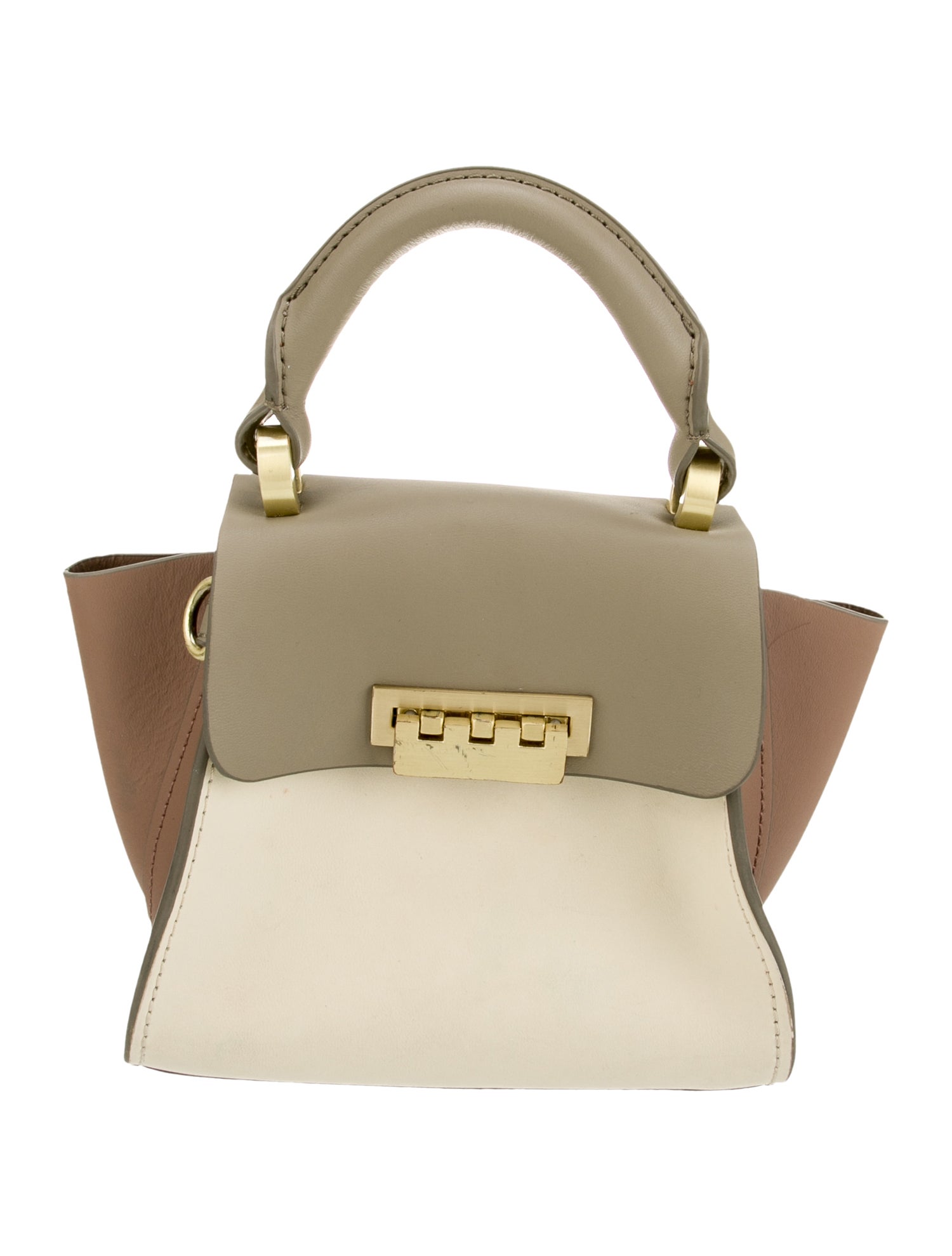 Zac Posen Leather Top Handle Bag