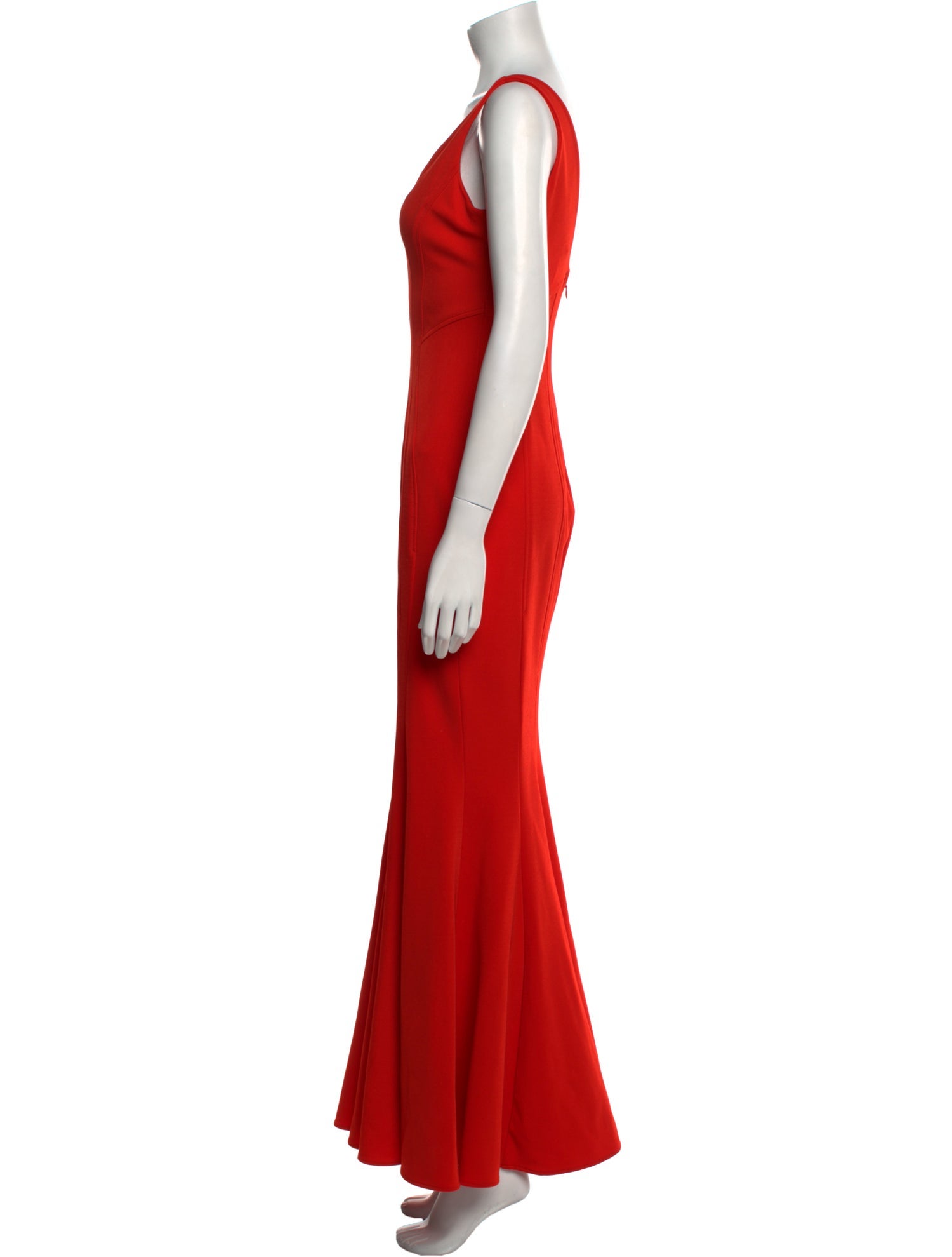 Zac Posen V-Neck Long Dress