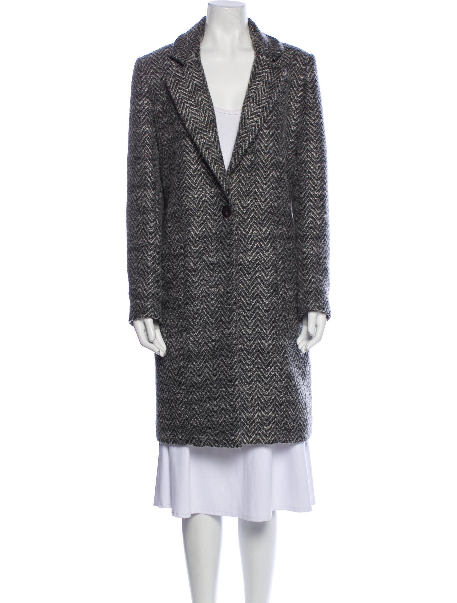 Zac Posen Tweed Pattern Coat w/ Tags
