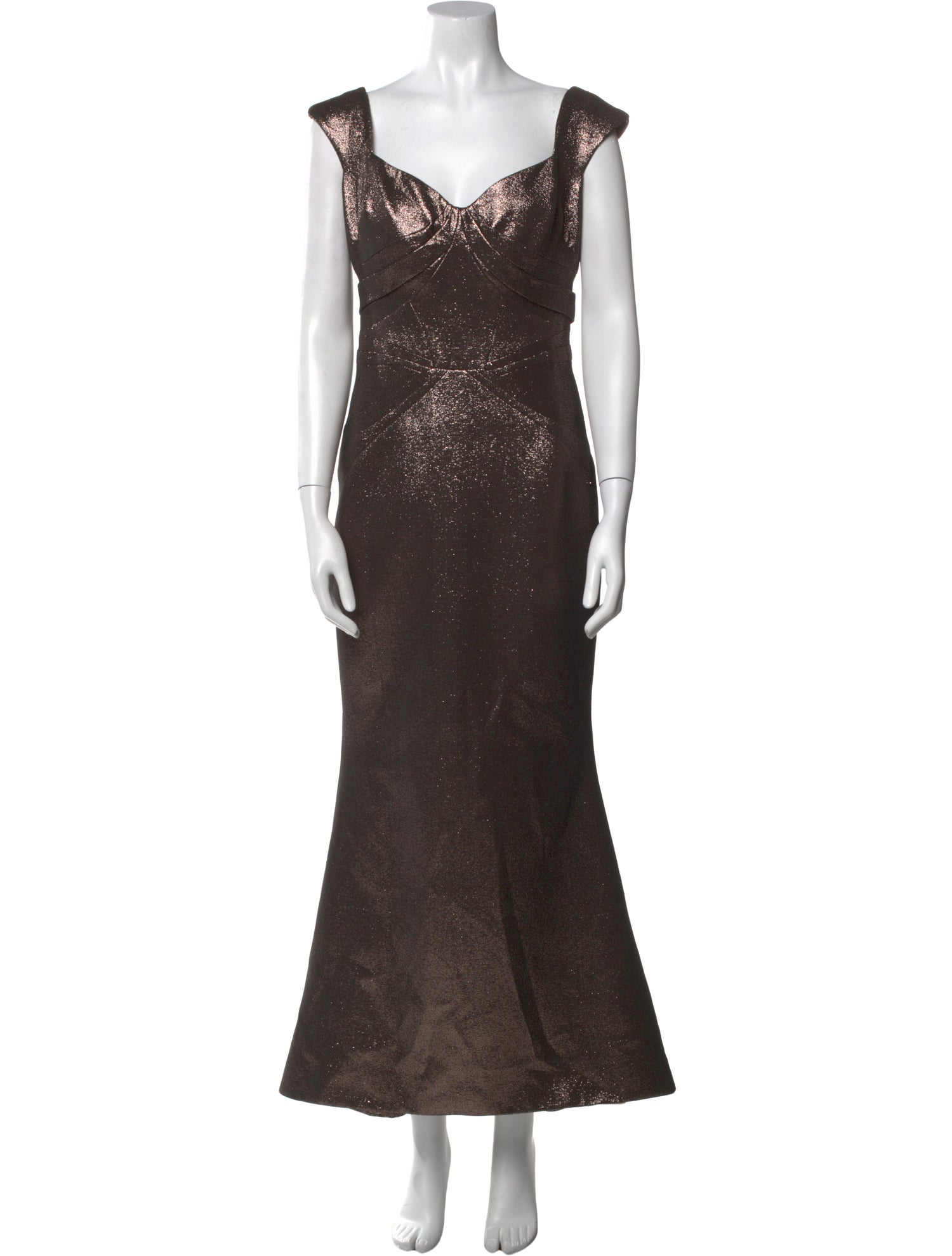 Zac Posen V-Neck Long Dress w/ Tags