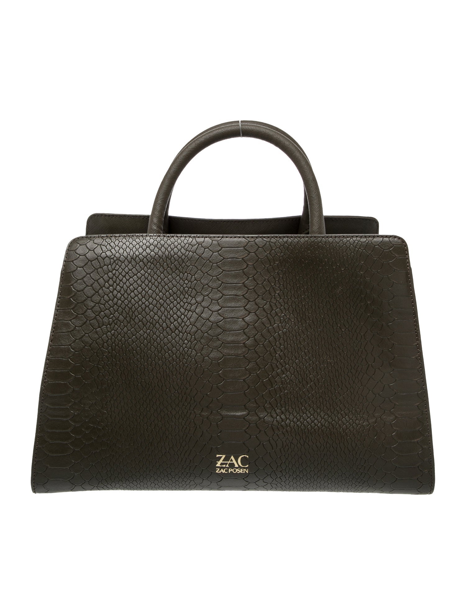 Zac Posen Leather Top Handle Bag