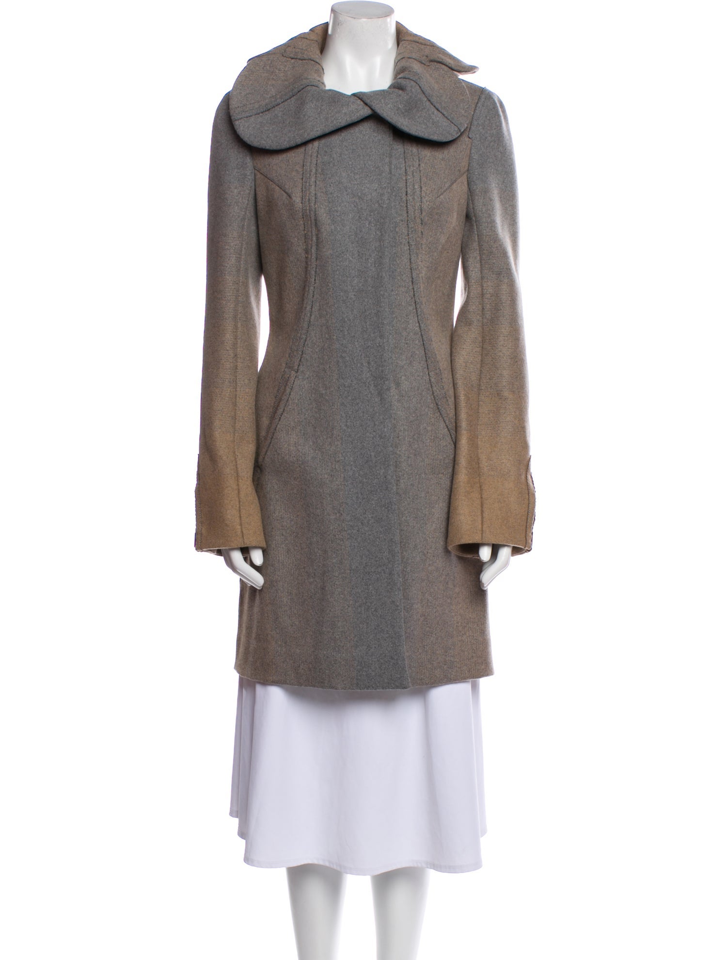 Zac Posen Virgin Wool Peacoat