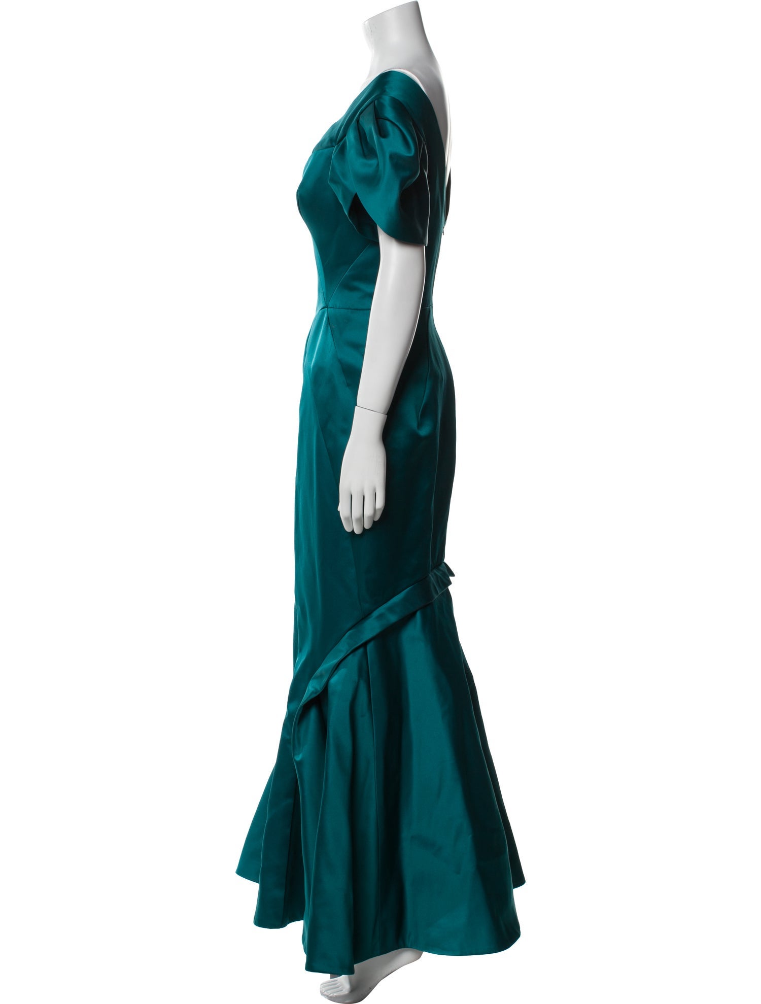 Zac Posen V-Neck Long Dress