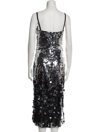 Zac Posen Sequin Midi Length Dress