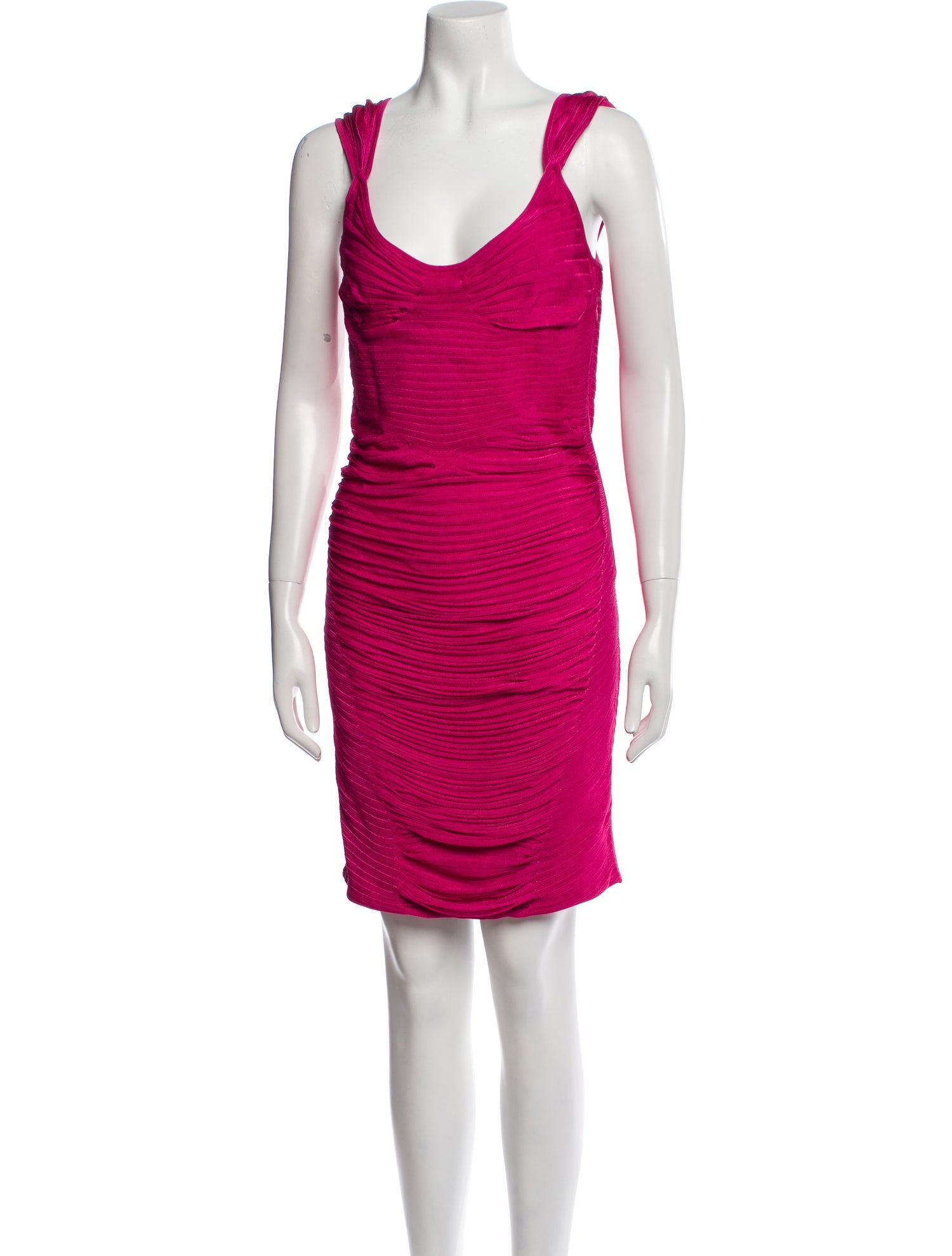 Zac Posen Scoop Neck Knee-Length Dress