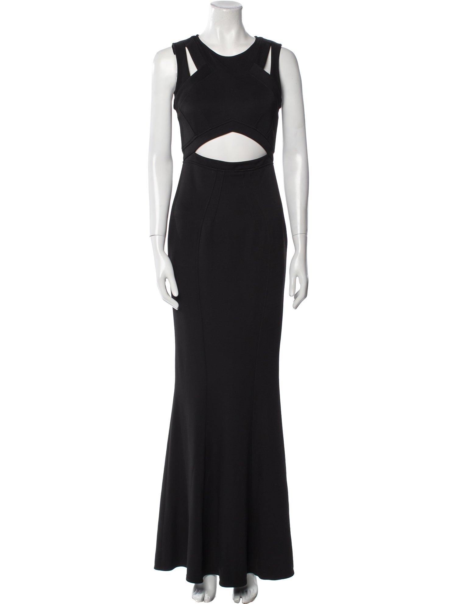 Zac Posen Crew Neck Long Dress