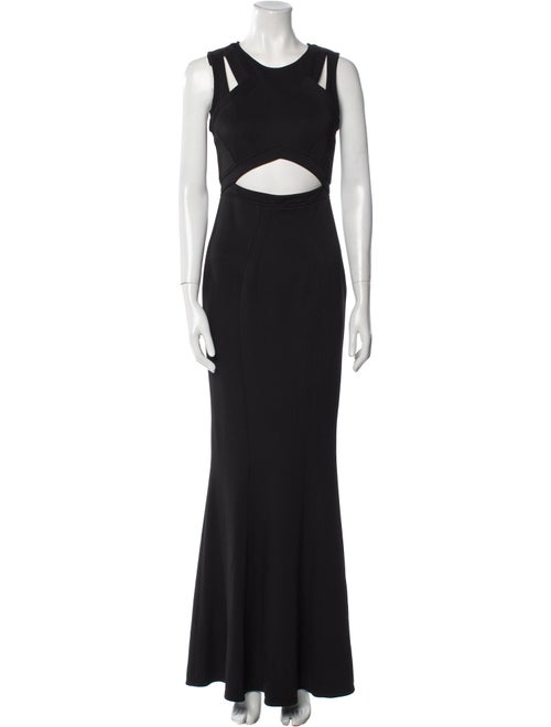 Zac Posen Crew Neck Long Dress