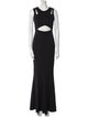 Zac Posen Crew Neck Long Dress