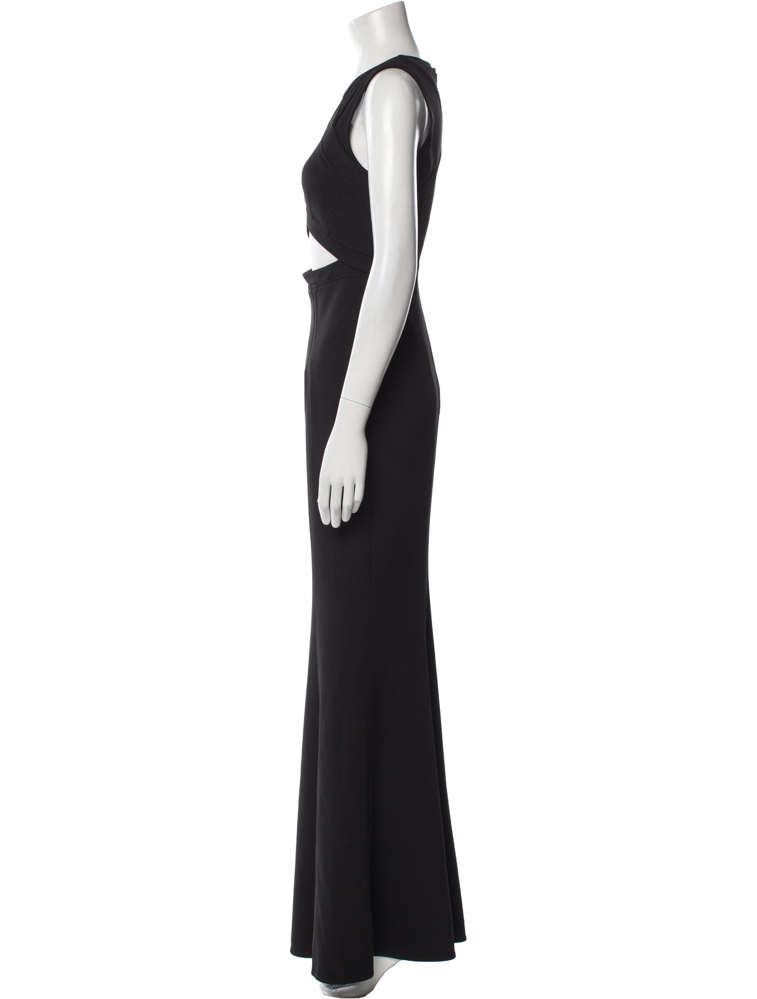 Zac Posen Crew Neck Long Dress