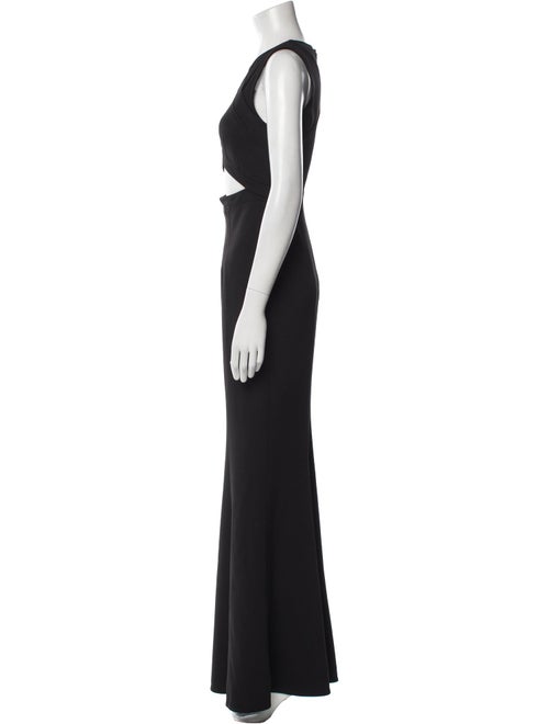 Zac Posen Crew Neck Long Dress