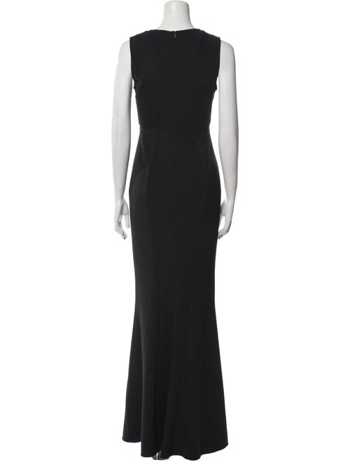 Zac Posen Crew Neck Long Dress
