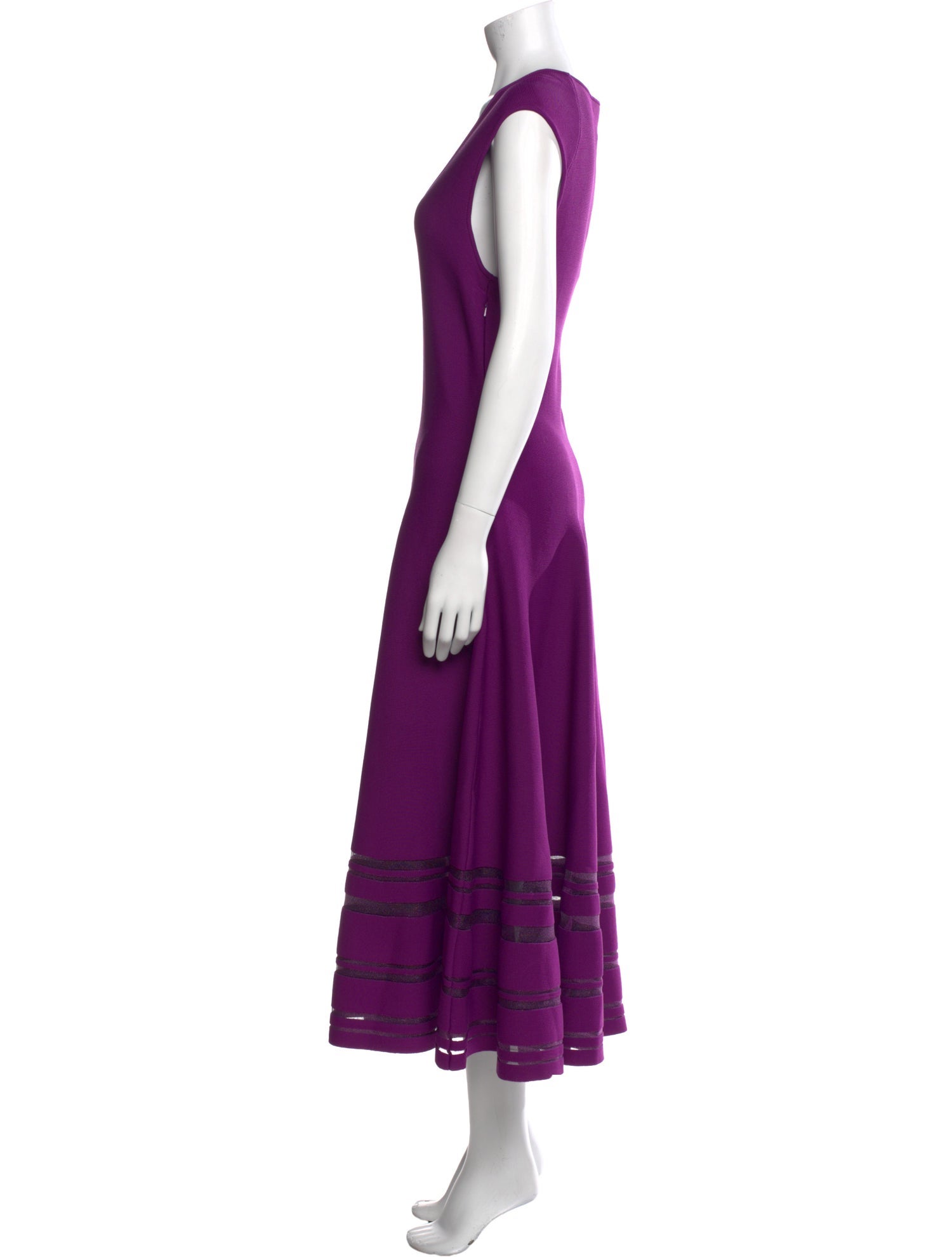 Zac Posen V-Neck Long Dress