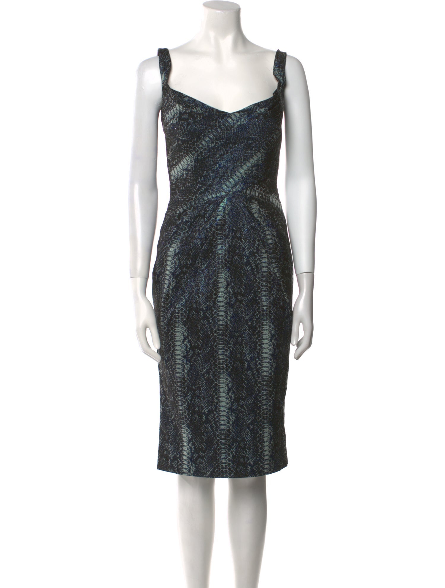 Zac Posen Printed Knee-Length Dress