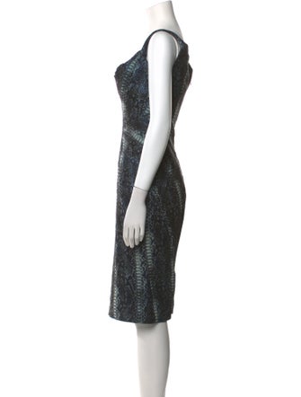 Zac Posen Printed Knee-Length Dress