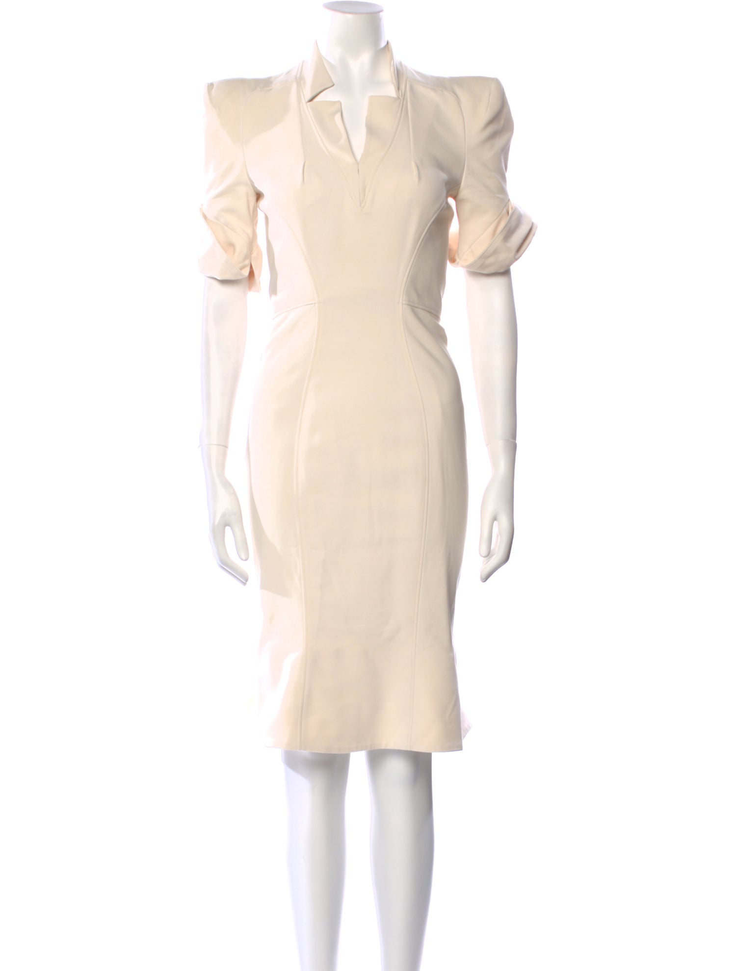 Zac Posen V-Neck Knee-Length Dress