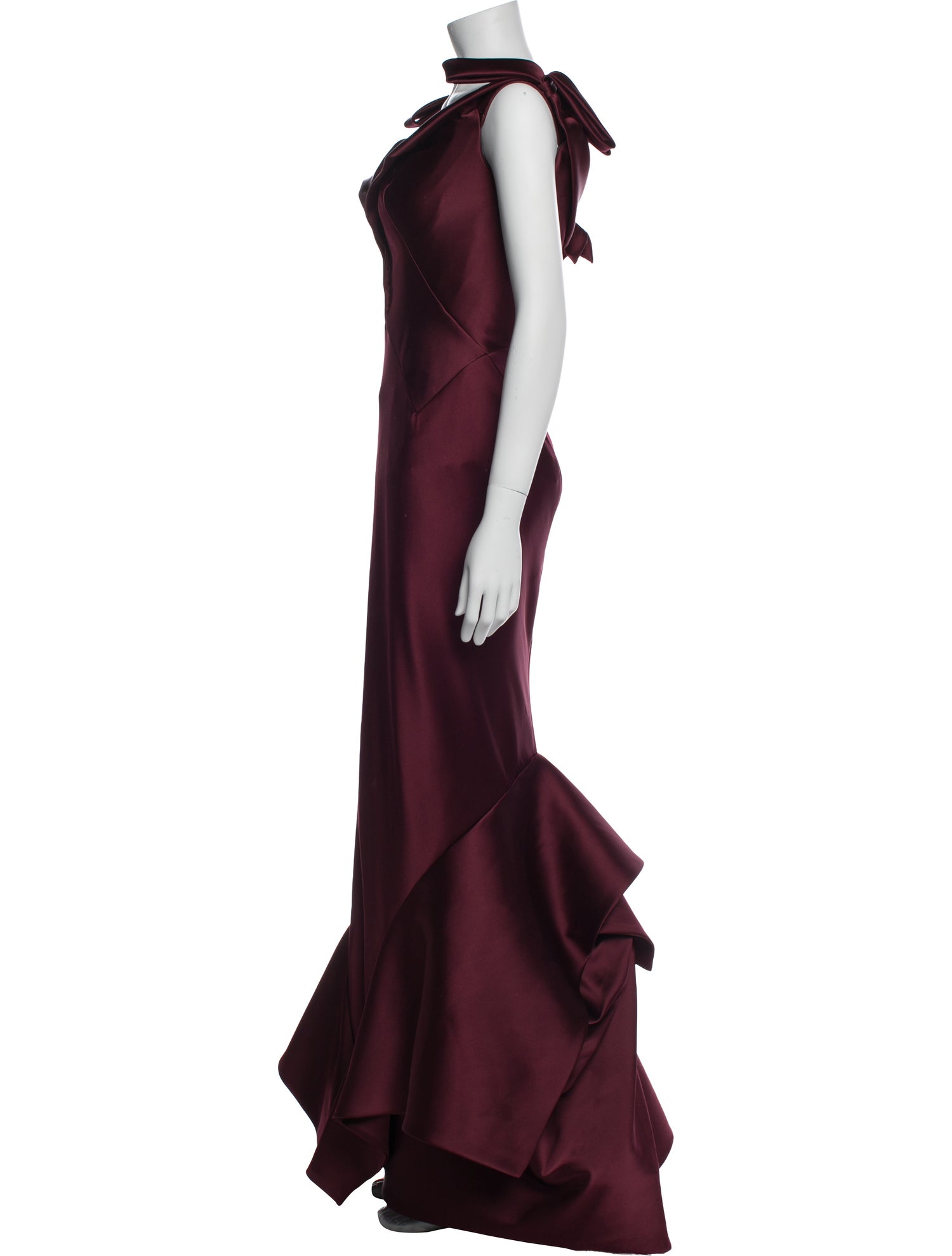 Zac Posen V-Neck Long Dress