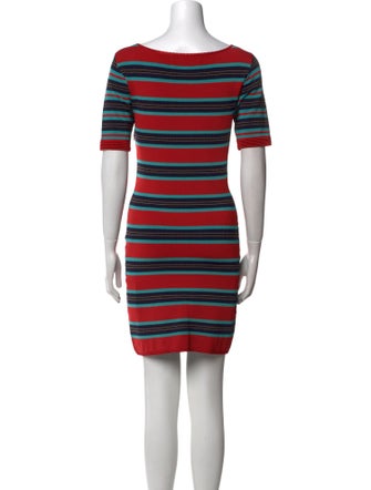 Zac Posen Striped Mini Dress