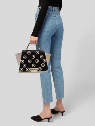 Zac Posen Leather Top Handle Bag