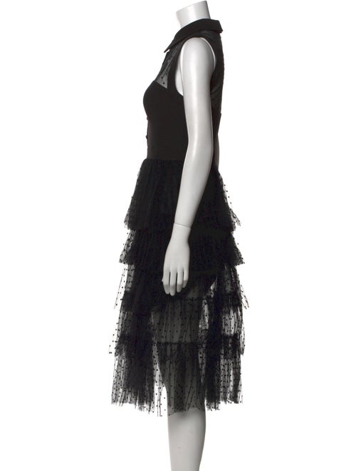 Zac Posen Lace Pattern Midi Length Dress