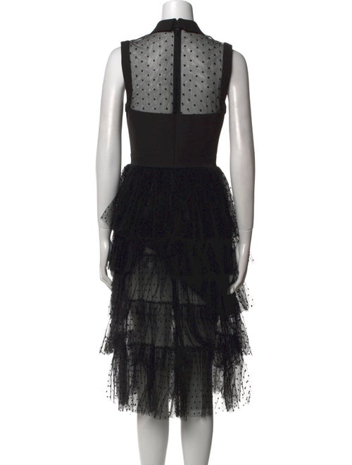 Zac Posen Lace Pattern Midi Length Dress