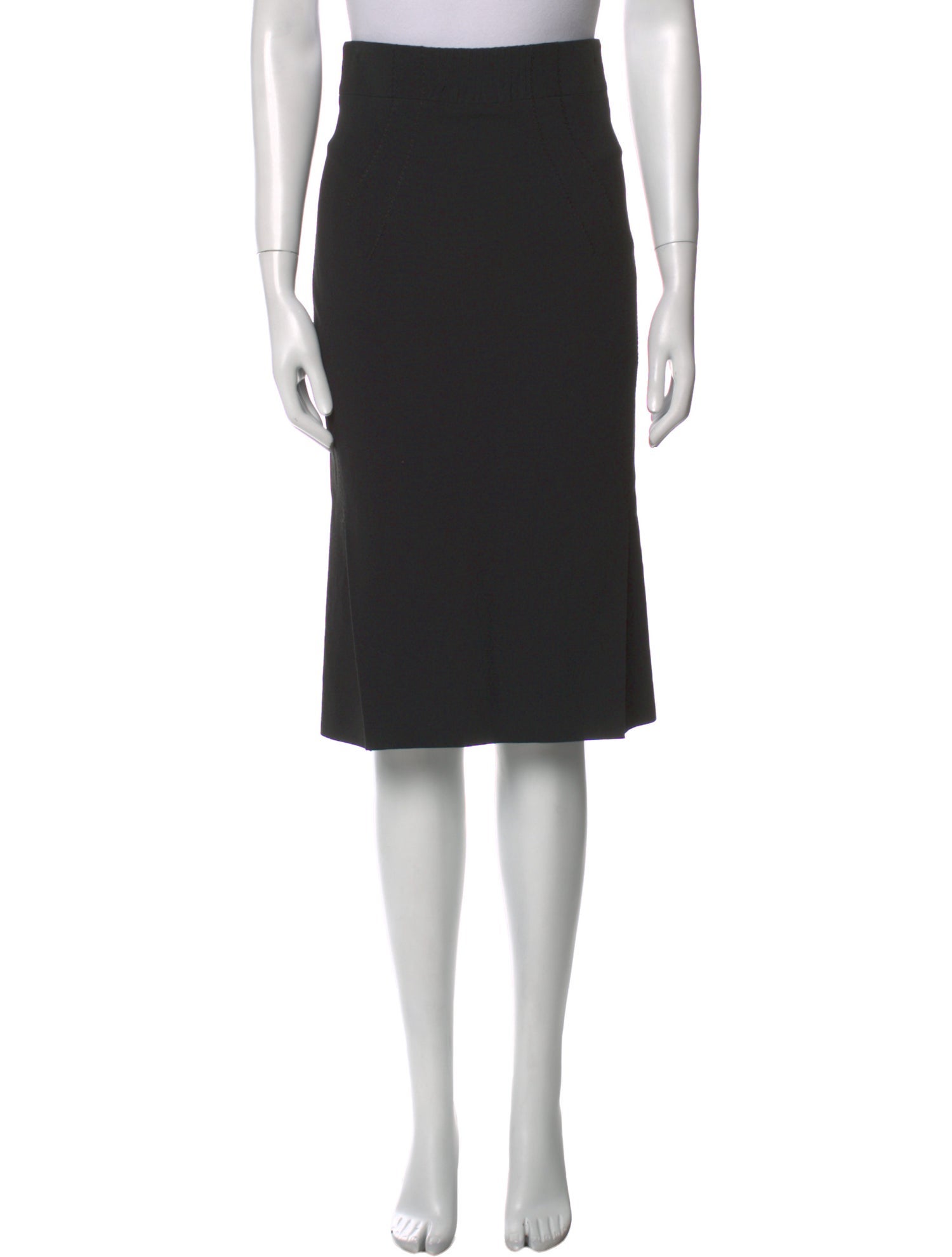 Zac Posen Eyelet Trim Knee-Length Skirt
