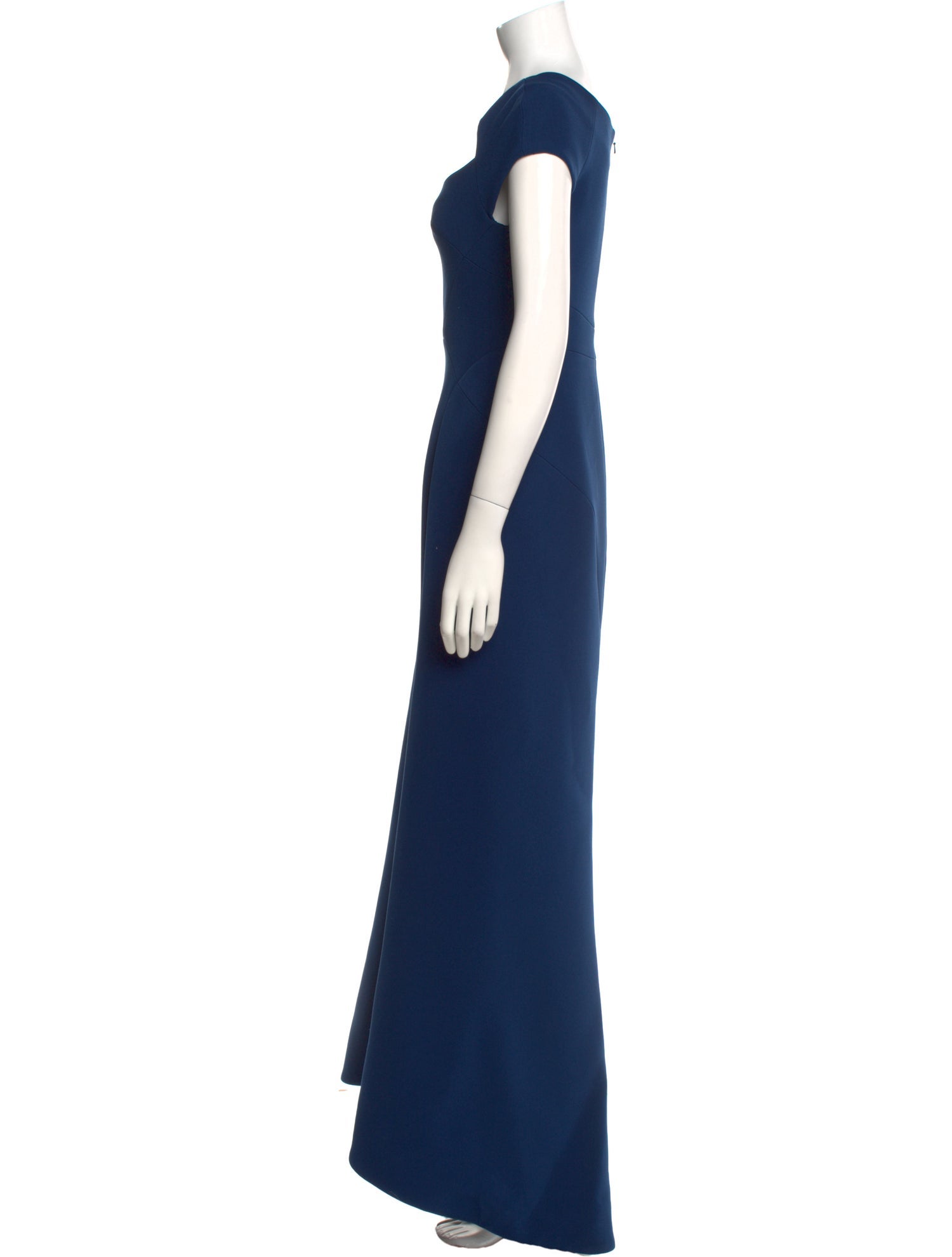 Zac Posen Square Neckline Long Dress