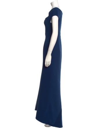 Zac Posen Square Neckline Long Dress