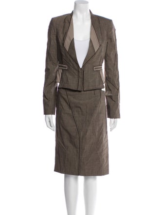 Zac Posen Virgin Wool Skirt Suit
