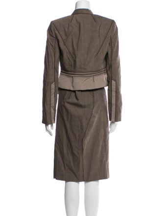 Zac Posen Virgin Wool Skirt Suit